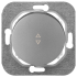 Выключатель кнопочный 1 кл. проходной, Серебро, серия Прованс, Bylectrica С610-3361
