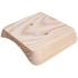 Накладка 1 местная деревянная на бревно D240-260, Квадрат, Бук, ТД МезонинЪ GE71749-00