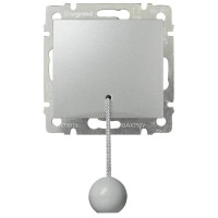 Кнопка без фиксации с шнурком, алюминий, Valena Classic Legrand 770119