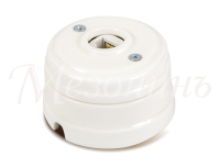 Розетка фарфоровая компьютерная RJ45, белый, ТМ МезонинЪ GE70341-01