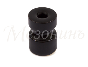 Кабельный изолятор керамика, черный, ТМ МезонинЪ GE90025-05