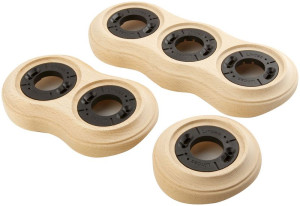 Рамка 2 местная деревянная 98x170 на бревно, Бук натуральный, Lindas 25660