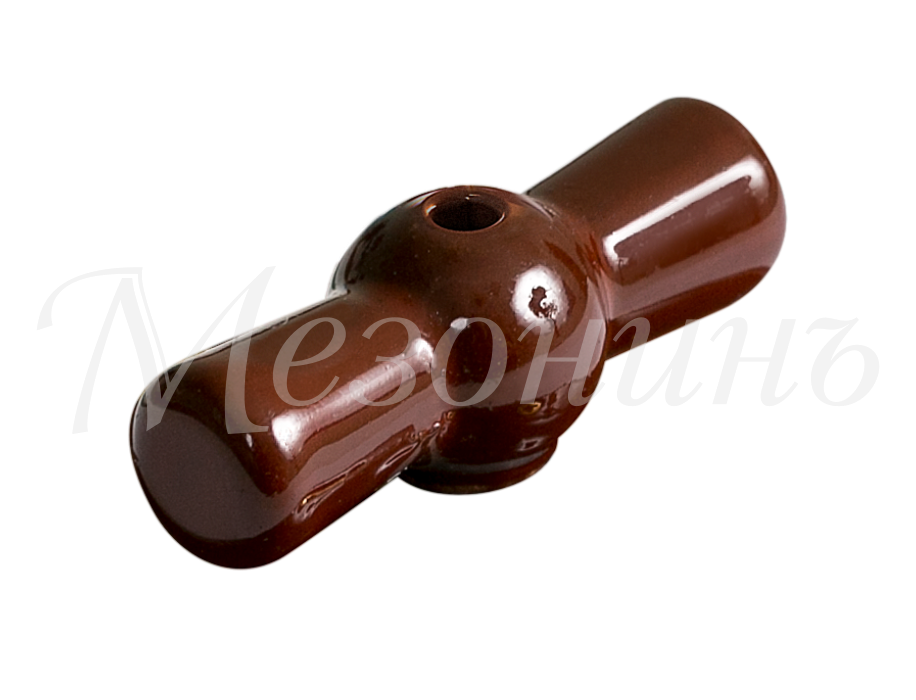 Ручка фарфоровая для выключателя, коричневый ТМ МезонинЪ GE70001-04