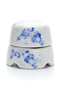 Распаечная коробка фарфор D60х45, Гжель, Salvador BOX1WT.GZ