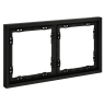 Рамка 2 местная, пластик, Черный матовый, Voltum S70 VLS100208