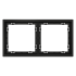 Рамка 2 местная, пластик, Черный матовый, Voltum S70 VLS100208
