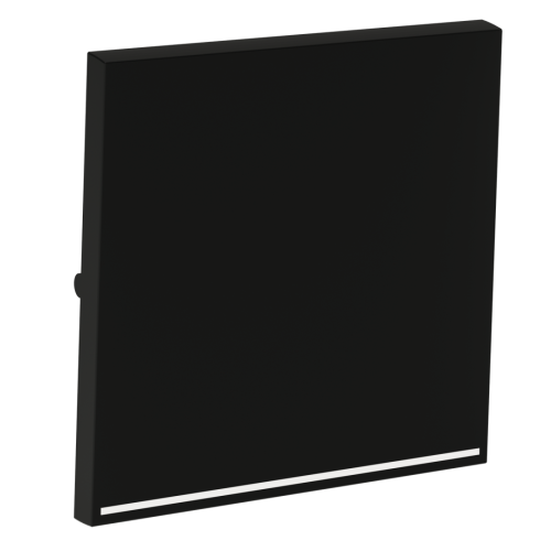 Клавиша для выключателя 1-кл с подсветкой, Черный матовый, S70 Voltum VLS000208