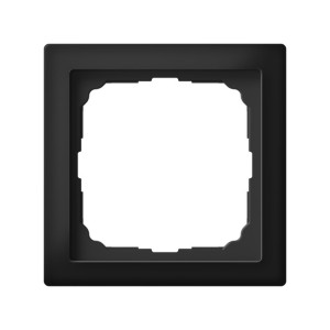 Рамка 1 местная, натуральное стекло, Черный матовый, ArtGallery SE GAL331001