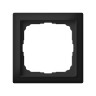 Рамка 1 местная, натуральное стекло, Черный матовый, ArtGallery SE GAL331001