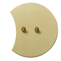 Выключатель тумблерный 2 кл. (внутренний монт.) капля дополнит., Золото, Аrt Salvador EU040204A02