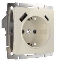 Розетка с З/К и USB зарядкой, тип А+С, Слоновая кость, Werkel W1171703