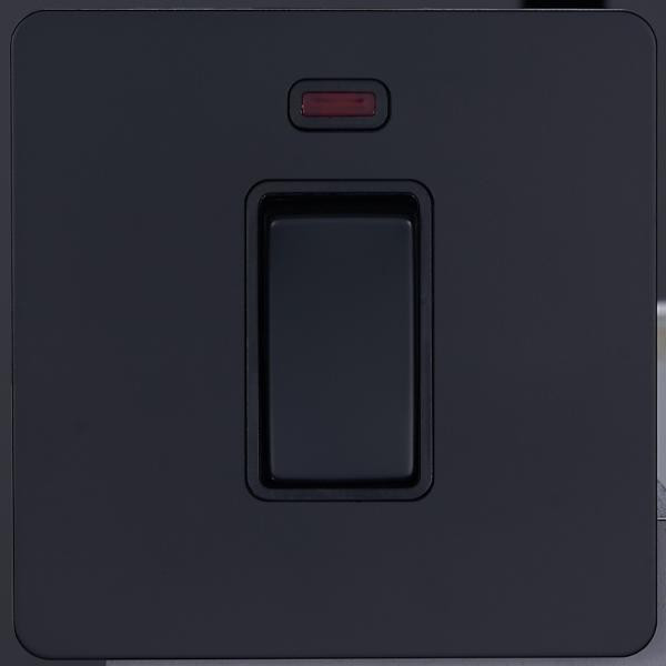 Кнопка без фиксации, Черный, Leon Salvador SBAN11A1A7