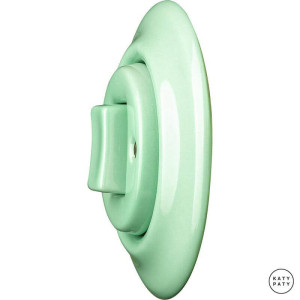 Ретро диммер фарфоровый, ментол глянцевый, Katy Paty PNMEGWdm