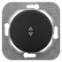 Выключатель кнопочный 1 кл. проходной, Графит, серия Прованс, Bylectrica С610-3361