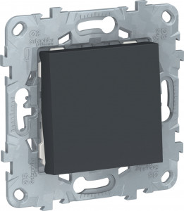 Кнопка без фиксации, Антрацит, Unica New Schneider NU520654