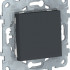 Кнопка без фиксации, Антрацит, Unica New Schneider NU520654
