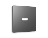 Лицевая панель розетки HDMI, Антрацит серый, ALFA Quant Ambrella Volt AP6640