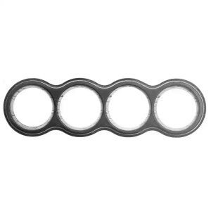 Рамка 4 местная деревянная под декор. накладку, восьмерка, Венге/Сереб. патина, Salvador О134ВГС Рамка 4 местная деревянная под декор. накладку, восьмерка, Венге/Сереб. патина, Salvador О134ВГС