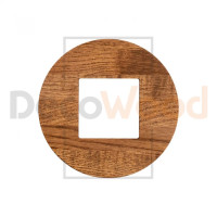 Рамка 1 местная деревянная под электрику ABB Zenit, Ясень в масле, DecoWood РЗМ*1-ЯМ