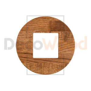 Рамка 1 местная деревянная под электрику ABB Zenit, Ясень в масле, DecoWood РЗМ*1-ЯМ