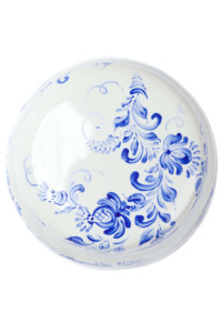 Распаечная коробка фарфор D85х45, Гжель, Salvador BOX2WT.GZ