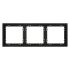 Рамка 3 местная, пластик, Черный матовый, Voltum S70 VLS100308