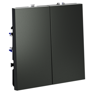 Кнопка без фиксации 2-кл., Титан, S70 Voltum VLS020606