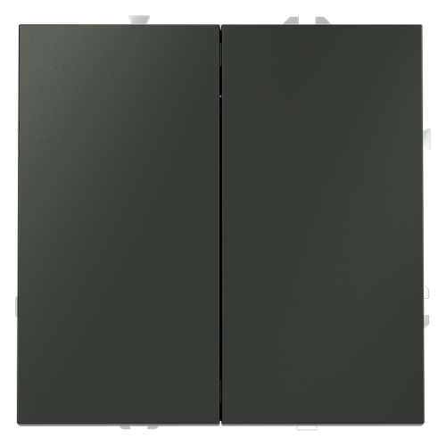 Кнопка без фиксации 2-кл., Титан, S70 Voltum VLS020606