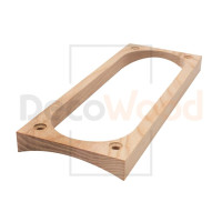 Накладка 3 местная под подрозетник Kopos на бревно D260 мм, ясень без тонировки, DecoWood СМК3-260