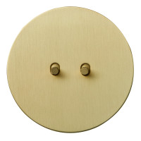 Выключатель тумблерный 2 кл. (внутренний монт.) цилиндр, Золото, Аrt Salvador EU040104B02