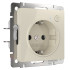 Умная розетка с З/К с Wi-Fi, Слоновая кость, Werkel W1171603