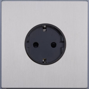 Розетка с З/К (внутренний монт.), Никель, Castilla Salvador SJAN55BC10 (SJAN33CC10)