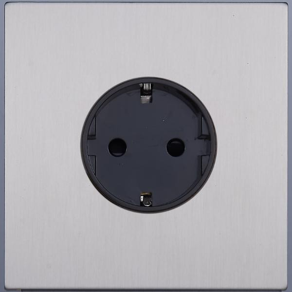 Розетка с З/К (внутренний монт.), Никель, Castilla Salvador SJAN55BC10 (SJAN33CC10)