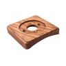 Рамка 1 местная деревянная на бревно D300 мм, ясень в масле, DecoWood ОМРкв1М-300