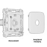Розетка телевизионная TV оконечная, Черный матовый, OMEGA Quant Ambrella Volt MO813010