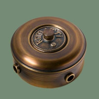 Распаечная коробка из латуни D95, темная латунь, Romatti RD32-95L-12