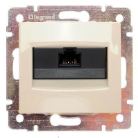 Розетка компьютерная RJ45 Cat. 6, слоновая кость, Valena Classic Legrand 774132