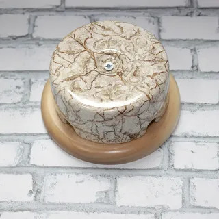 Распаечная коробка керамика D77х43, Мрамор, Арбат Interior Electric РКМИЕ7743М Распаечная коробка керамика D77х43, Мрамор, Арбат Interior Electric РКМИЕ7743М