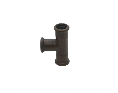 Тройник соединительный D15 мм., Состаренный металл, Villaris-Loft Metallic Premium 3071522