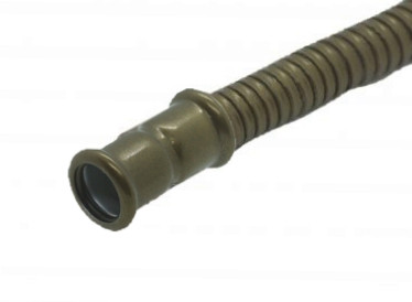 Угол соединительный гофрированный для трубы D15 мм., Бронзовый, Villaris-Loft Metallic Premium 310152528