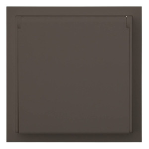 Розетка с З/К с крышкой, герметичная IP44, Капучино, Rikkett 35946 CP Розетка с З/К с крышкой, герметичная IP44, Капучино, Rikkett 35946 CP