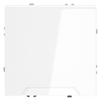 Розетка с З/К, шторками и крышкой, Белый матовый, S70 Voltum VLS040302