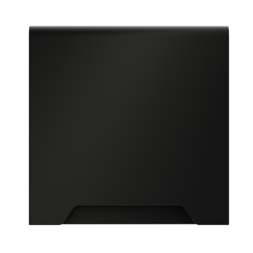 Лицевая панель для розетки с З/К, шторками и крышкой, Черный матовый, S70 Voltum VLS000808