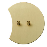 Выключатель тумблерный 2 кл. (внутренний монт.) цилиндр дополнит., Золото, Аrt Salvador EU040204B02