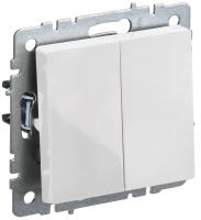 Выключатель 2 кл., Белый, Brite IEK BR-V20-0-10-K01