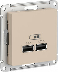 Розетка USB для зарядки, Песочный, AtlasDesign SE ATN001233