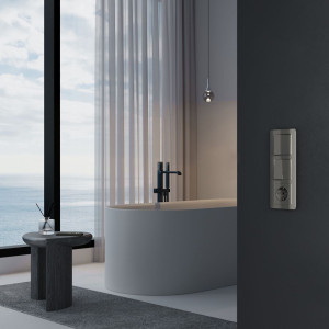 Выключатель 2 кл. перекрестный, Акрил графит, Werkel W1123044