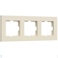 Рамка 3 местная пластик, Айвори матовый, Slab Werkel W0032962