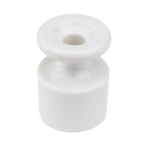 Кабельный изолятор пластик, Белый глянец, Jantera JNO.5ON.PG00.100 (100 шт./упак.)