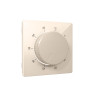 Лицевая панель терморегулятора теплого пола механического, Бежевый глянец, ALFA Quant Ambrella Volt AP3057